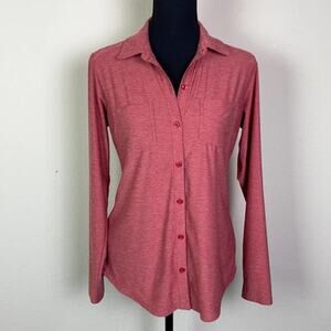 Eddie Bauer women’s S collared dri-fit l/s shirt